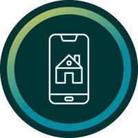 Smartphone House Control Vector Icon