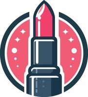 Makeup Lipstick Logo Template Vector