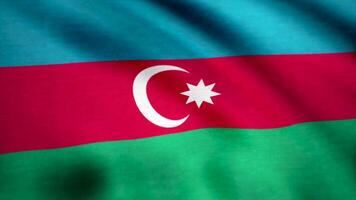 Azerbaijan flag on old background retro effect, close up. Flag of Azerbaijan background video