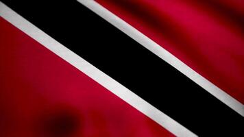 3d bandiera di trinidad e tobago. bandiera di trinidad e tobago sfondo video