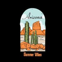 vector of arizona state of desert perfect for print, etc