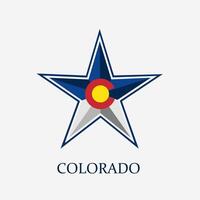 illustration vector of colorado star design perfect for print,etc.