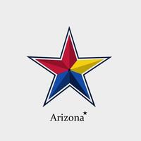 arizona star in vector design perfect for print, etc