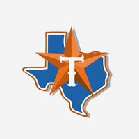 estrella de Texas Perfecto para vestir diseño vector