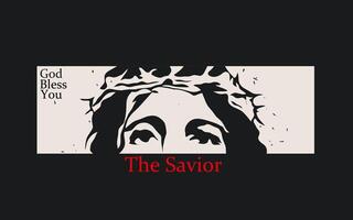 vector of jessus the savior perfect for print, etc