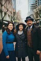 AI generated Three Individuals Standing Together photo