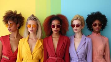 AI generated Women Standing Together in a Group photo