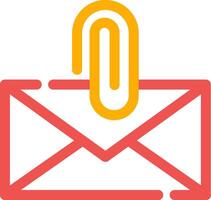 Attach File Email Creative Icon Design vector