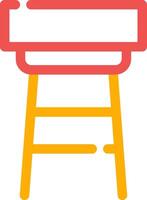 Stool Creative Icon Design vector