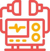Defibrillator Creative Icon Design vector