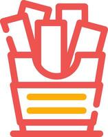 French Fries Creative Icon Design vector