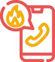 Emergency Call Creative Icon Design vector