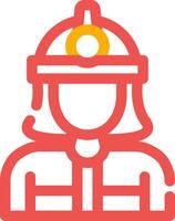 Firefighter Creative Icon Design vector