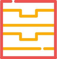 Drawers Creative Icon Design vector