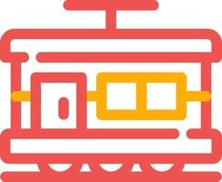 Tram Creative Icon Design vector