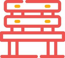 Bench Creative Icon Design vector