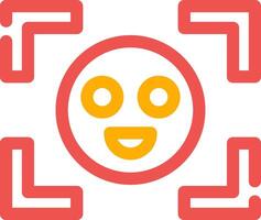 Face Detection Creative Icon Design vector