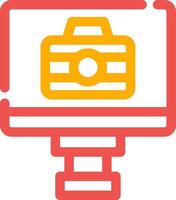 Lcd Camera Creative Icon Design vector