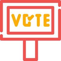 votar diseño de icono creativo vector