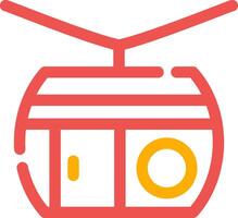 Cable Car Creative Icon Design vector