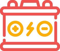 Car Battery Creative Icon Design vector