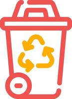 Recycling Bin Creative Icon Design vector