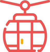 Cable Car Creative Icon Design vector