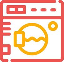 Washing Machine Creative Icon Design vector