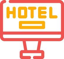 Online Booking Creative Icon Design vector