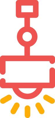 Hanging Lamp Creative Icon Design