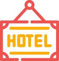 diseño de icono creativo de hotel vector