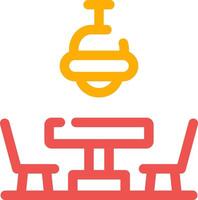 Dining Table Creative Icon Design vector