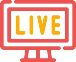 Live Streaming Creative Icon Design vector