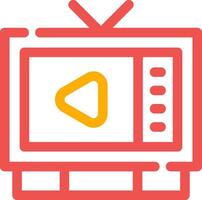 Watching TV Creative Icon Design vector