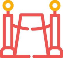 Red Carpet Creative Icon Design vector