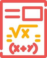 diseño de icono creativo de matemáticas vector