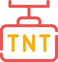 diseño de icono creativo tnt vector