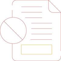 Cancelled Creative Icon Design vector