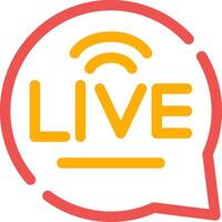 Live Chat Creative Icon Design vector