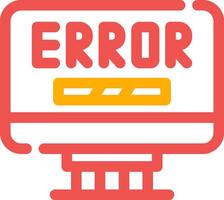 diseño de icono creativo de error vector