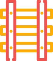 Train Tracks Creative Icon Design vector