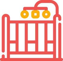 Baby Crib Creative Icon Design vector