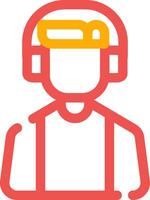 Customer Service Agent Creative Icon Design vector