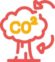 co2 creativo icono diseño vector