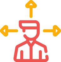 Outsource Management Creative Icon Design vector