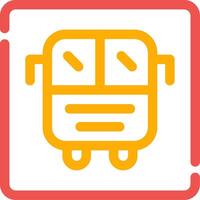 Bus Display Creative Icon Design vector