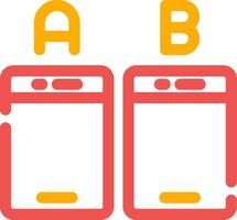 Ab Testing Creative Icon Design vector