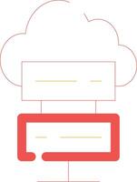 Cloud Computing Creative Icon Design vector