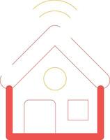 Smart Home Creative Icon Design vector