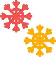 diseño de icono creativo de copo de nieve vector